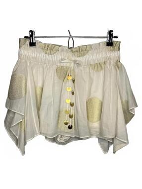RARE Sass & Bide Gold Foil Polka Dot Skirt | Boho Luxe | Festival Queen,  Size 4